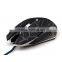 Led crack backlit gaming mouse seven color