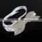 Crystal Beaded Rhinestone Dress Belt or Head Accessory Bridal Sash R8023