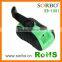 Mini Hand Crank Generator Powered Rechargeable LED Flashlight