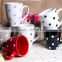 Wholesale ceramic coffee mugs and polka dot design ceramic cup hunan