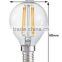 CE ROHS UL Dimmable full glass G45 E27 E14 E12 led filament bulb