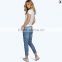 low rise skinny distressing thighs mom jeans (JXA0014)                        
                                                Quality Choice