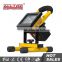 Portable outdoor new mini movable 10w rechargeable led flood light