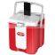 18 cans wine/beer cooler box with Bluetooth Speaker, USB Charger, Bottle Opener, Cup Holders, Convenient Storage, Ruler Scale