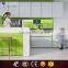White and green color Gloss Exquisite Kitchen Cupboard combinations