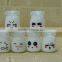 Cutest Design Small Size Lovely Transparent Glass Expression Package Jar With Plastic Lid