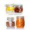 2200ml 3000ml High quality glass storage jar/glass jar with metal clip/glass airtight jar