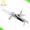 Rubber Handle Multipurpose Pocket Knife with LED flashlight