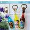 Custom logo creative beer shaped bottle opener fridge magnet