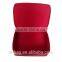 2016 new arrival red Plain PU cosmetic case box style beauty case foe lady