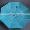 Blue folding umbrella bag umbrella with pongee fabric