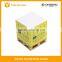 Onzing high quality 4 sides printed paper cube with wood pallet