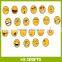 Whatsapp wechat fashion emoticon charms soft PVC mood charms pin