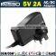 5V 2A Power Adapter 5V AC DC Adapter 10W Switching Power Supply 100V-240V
