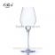 OUBOAO artificial blowing art clear Lead-free crystal glass red wine stemware 600ml thick stem red wine glass wholesale