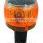 Ultra bright solar-powered 6 pcs LED traffic warning light