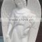 Western Style White Marble Angel Engraving Tombstone