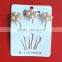 Qingdao Stainless Steel Snowflake Crystal Hair Pins Clips