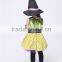 Top Quality Halloween costume for girl Dance Costumes for Kid Witch Suit and HAT Party Costume Halloween Chrismas Costume dress