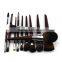 NEW&Popular 11pcs long handle professional makeup brushes set with high-grade sandalwood handles