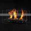 Indoor Glass Fireplace With Crushed Glass, Gel Fuel Glass Fireplace
