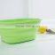 Silicone folding pots vegetables wash basin car portable fishing water bucket