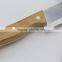 Stainless Steel Barbecue Tool Set With Wood Handles BBQ Fork Knife Set With Carry Case