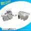 novelty design train shape coin bank connected with tooth and curl box