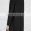 Wholesale Ladies Apparel Sequin Embellished Trims Black Wool Blend Coat(DQE0377C)