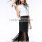 beautiful design asymmetrical office wear long skirts for women