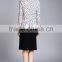 Spring-Summer Season Ladies Length Sleeve Stand Collar Printing Shirt Blouse