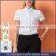 Business women formal short sleeve shirt, 2017 spring summer new OL, pure color, self-cultivation wrinkles, side shirt, custom