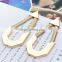Red semi-precious luxury crystal pendant earrings fashion style women loved stud earrings wholesale 2016