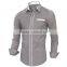 2017 fashion 100%cotton long sleeve stand collar custom men oxford shirt