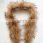 BBG-H-10 Wholesale real fur hood trim / detachable raccoon fur collar