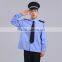 Good Quality Cheap Blue Hotel Guard Design Security Uniforms Wholesale Made in China