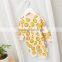 Wholesale cartoon full printing cotton baby autumn playsuit