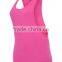 OEM service fashion lady long loose vest top 100%cotton