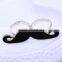 New Adjustable Zinc Alloy Double Finger Ring With Mustache Finger Rings Gold Color