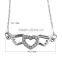 New Fashion  Winged Heart Stainless Steel pendant necklace