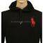 men Big Pony Fleece Hoodie, free shipping, popular color white, size L