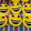 10cm 35cm 40cm yellow emoji cushion QQ face pillow with very competitive price