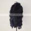 SJ373-01 Dark Blue Oblique Knitted 2016 OEM Fur Coats Rabbit Raccoon Fur Vest