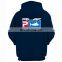 Laides Breathable Anti-Shrink High Quality blue hoodies with printing logo