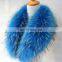 Large genuine raccoon fur collar dyeing fluffy fur shawl collar wholesale