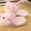 custom happy foot pink rabbit animal cartoon indoor Slippers