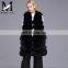 Custom Winter Womens Long Genuine Fox Fur Waistcoat Vest