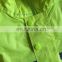 customized sanitation worker high visibility fluorescent reflective safety raincoat clothing