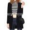 Female Custom Design Autumn Winter fashion lady long overcoat slim jacket for men and women