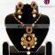 Indian bridal Kundan Pendant set-Oversize kundan pendant set-Antique Gold plated Kundan jewelry-Bridal jewellery Wholesale